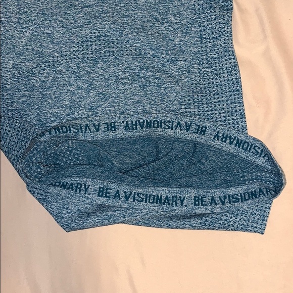 Turquoise Vital seamless Gymshark t-shirt - Picture 3 of 4